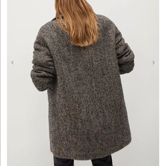 Mango Textured Blazer Coat - Picture 4 of 4